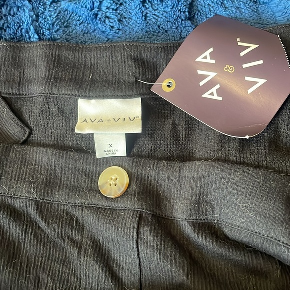 Ava &  Viv Plus Size Button Front Dress Size 3X NWT - Picture 4 of 4